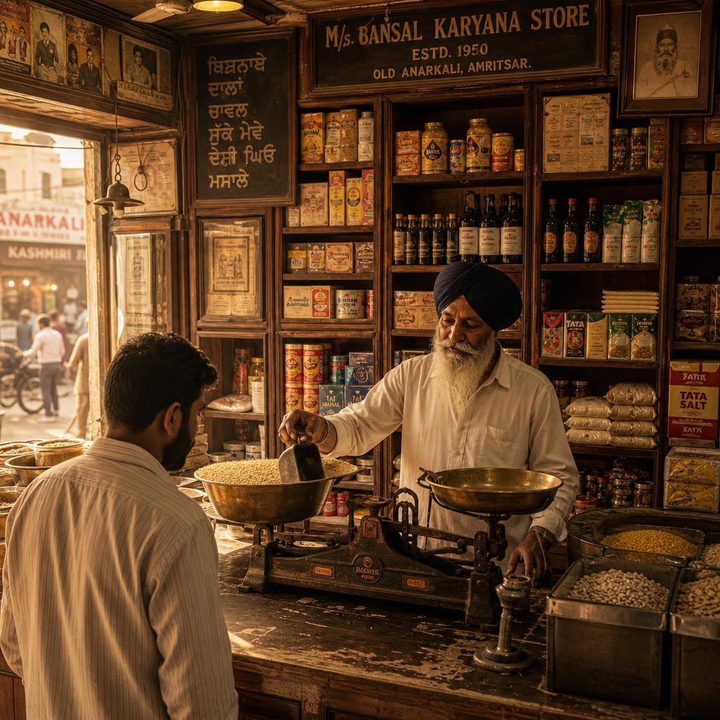 The Rajiv Karyana Store counter in Ludhiana